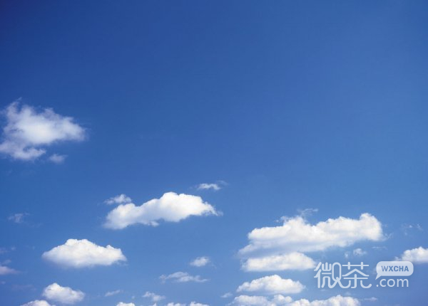 唯美蓝色天空微信图片