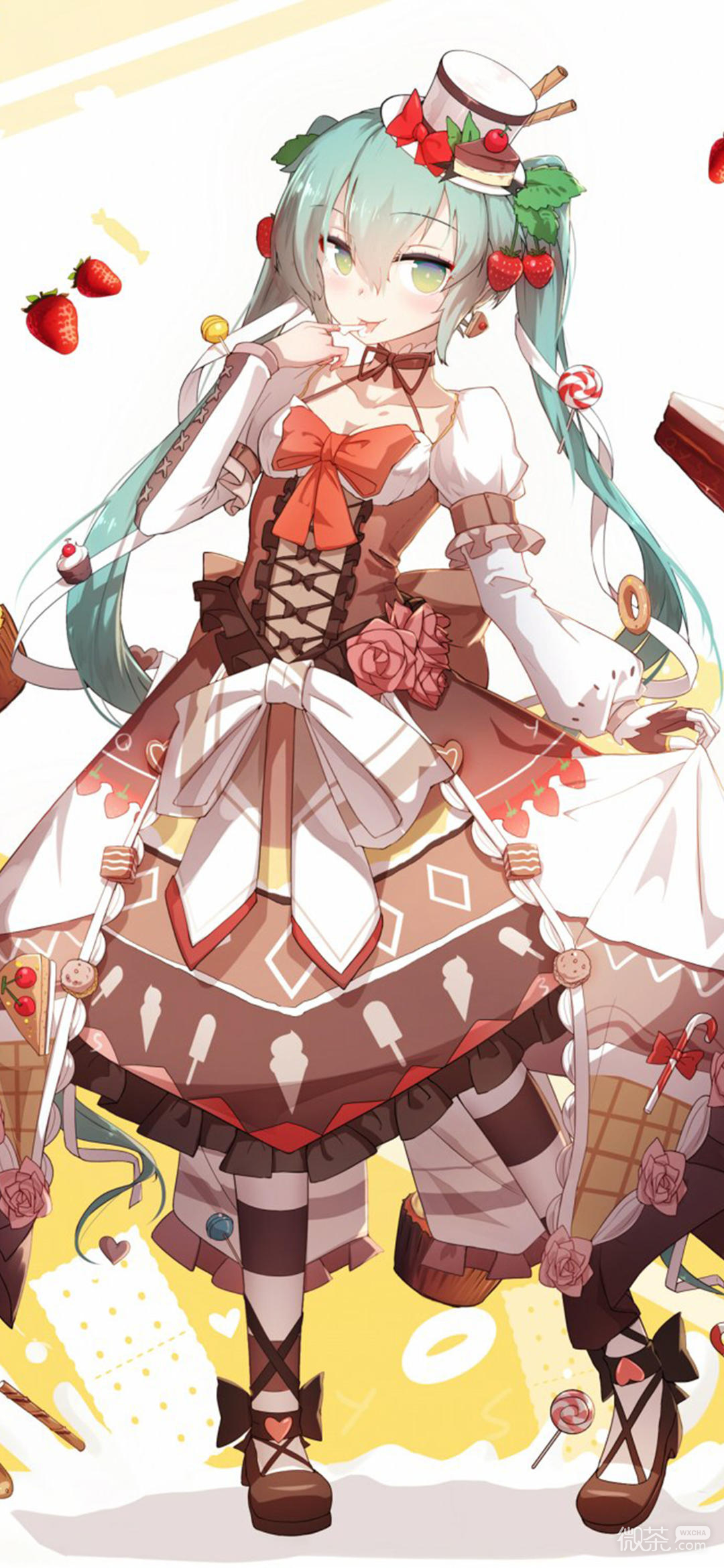 微信唯美高清初音未来聊天背景
