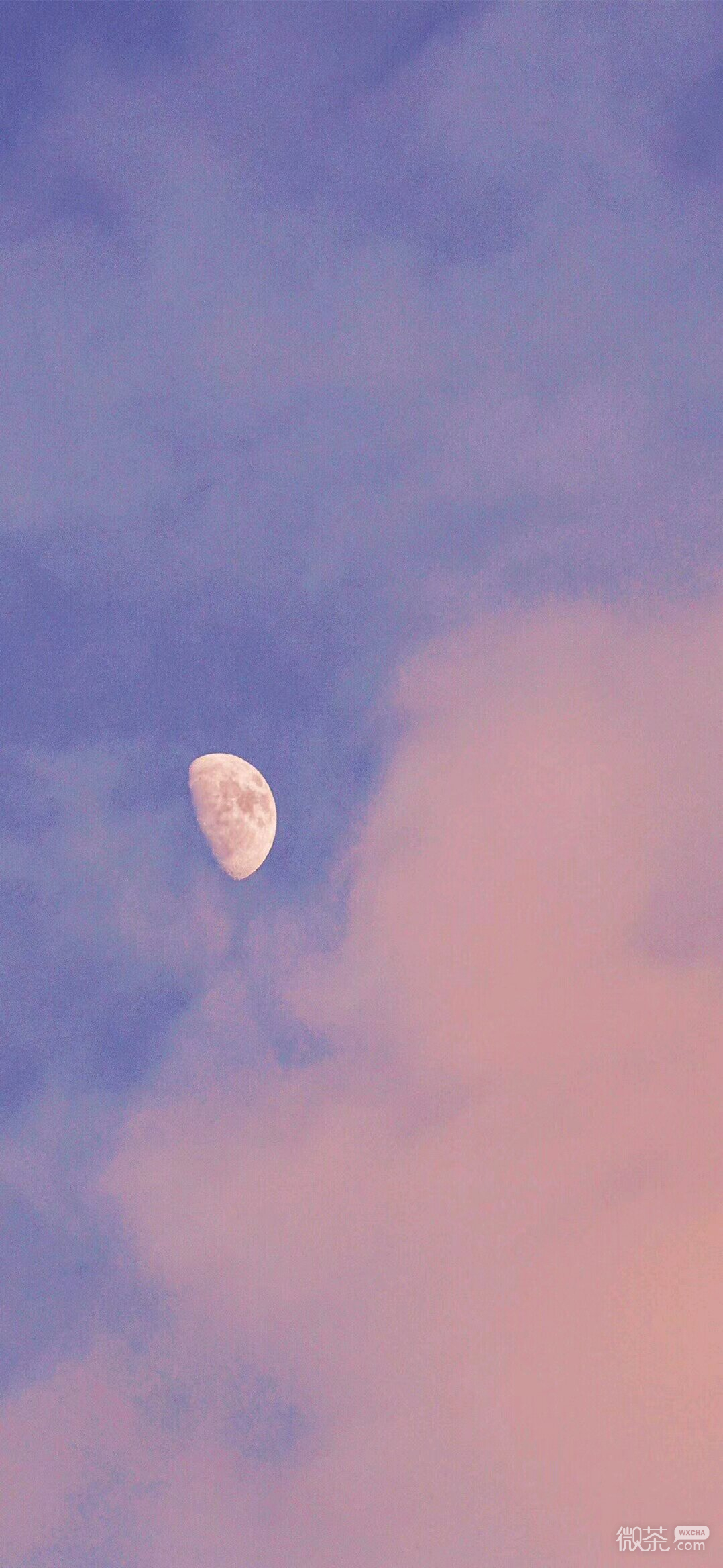 微信唯美粉嫩好看天空手机壁纸