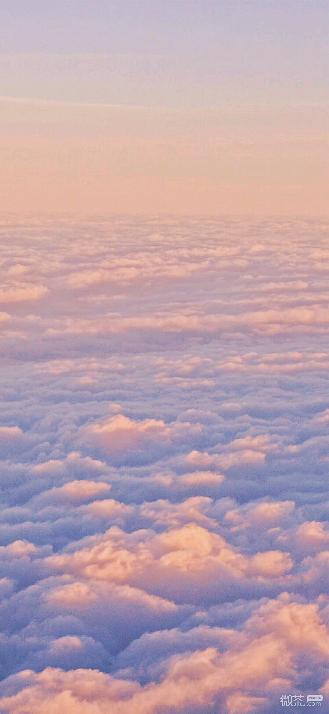 微信唯美粉嫩好看天空手机壁纸