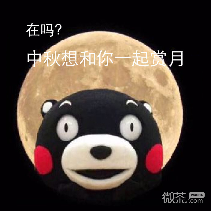 熊本熊系列微信中秋节表情包合集下载