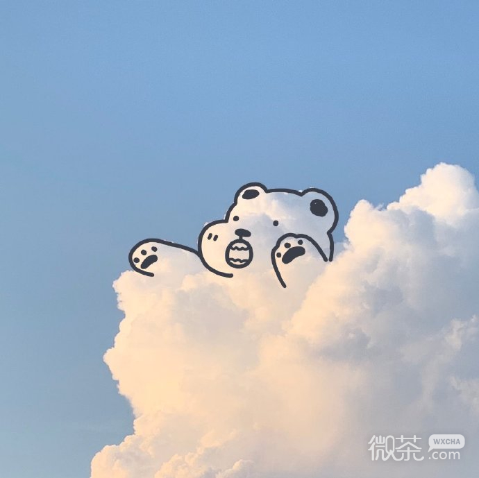 可爱萌萌哒的云朵系列微信表情包