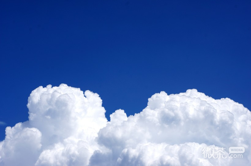 唯美意境的微信蓝天白云风景图