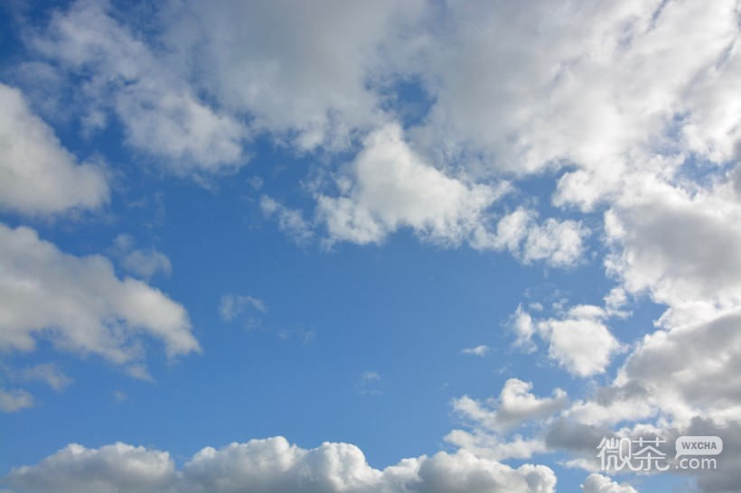 唯美意境的微信蓝天白云风景图