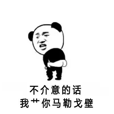 搞笑带字的微信熊猫头喷人表情包