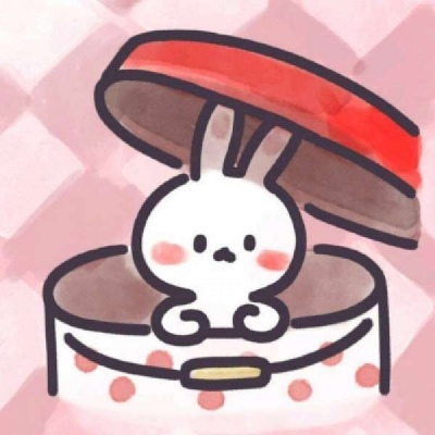 可爱萌萌哒的微信卡通兔子头像