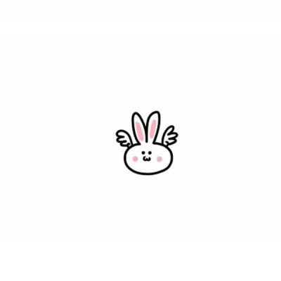 可爱q版的微信简笔画兔子头像