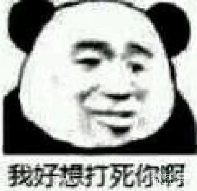 搞笑实用的微信熊猫头带字表情包
