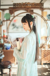 微信意境汉服美女lomo清新微信图片
