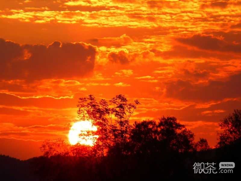 唯美夕阳微信高清图片 夕阳西照