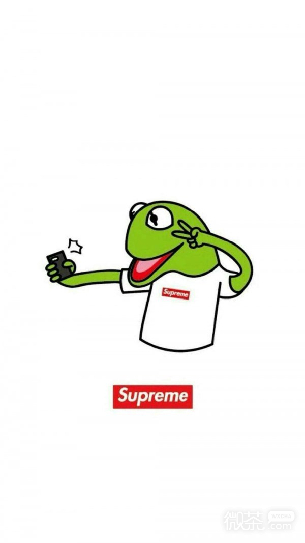 微信潮流范supreme聊天背景 微信图片 微茶网