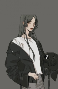 个性微信女生插画图片