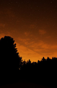唯美意境的微信星空夜景图片