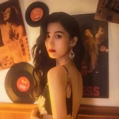 意境复古森系风微信女头