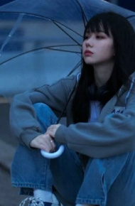 蓝色系女生可爱微信聊天背景图