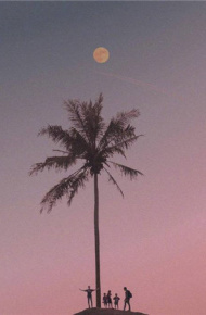 粉色系浪漫好看的风景微信朋友圈背景图