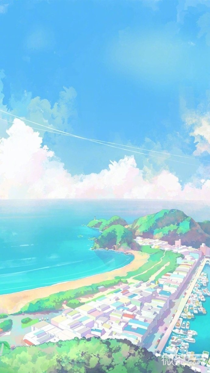 唯美梦幻天空大海微信朋友圈背景图