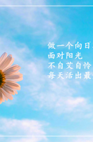 意境唯美小雏菊励志微信聊天背景图