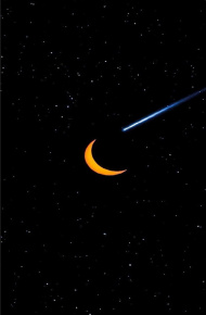 夜空高清唯美梦幻星空微信聊天背景图