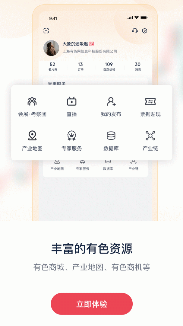 掌上有色