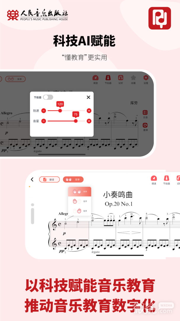 人音学琴