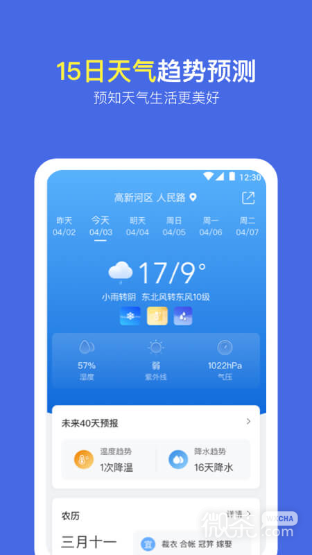 实况天气预报