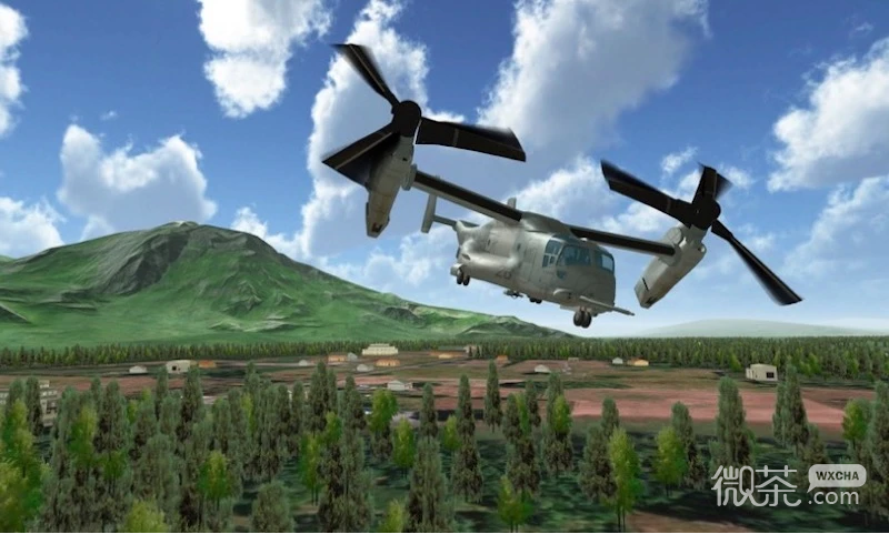 模拟直升机飞行