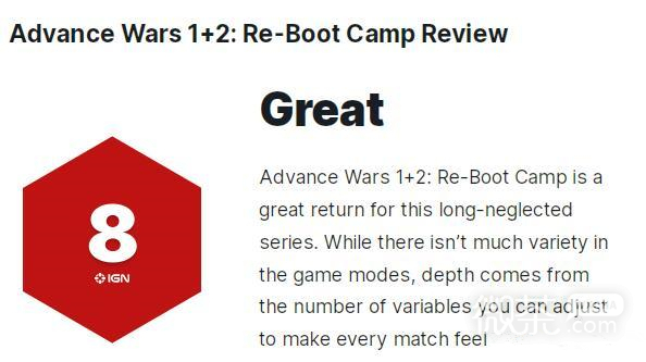 《高级战争1+2》IGN评分8分一览
