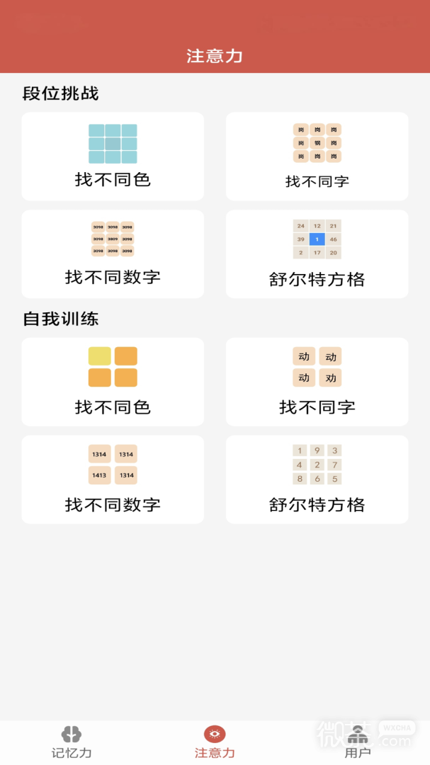 记忆力与注意力训练