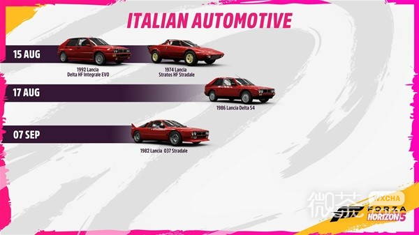 《极限竞速地平线5》意大利汽车节更新一览