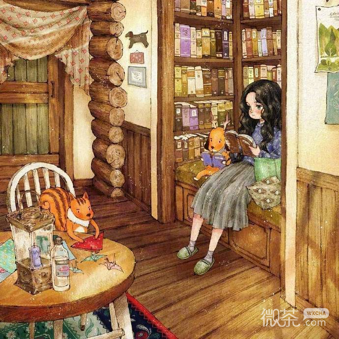 理想的生活状态插画朋友圈配图