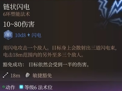 《博德之门3》链状闪电强度介绍