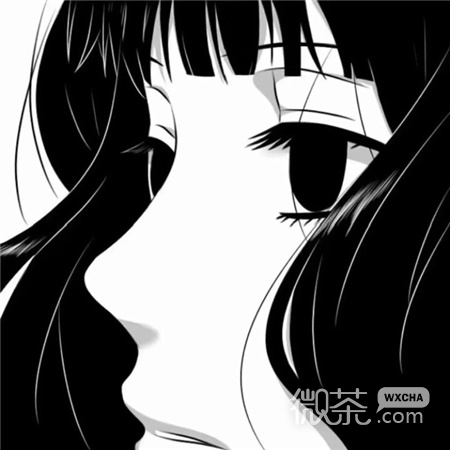 很赞又微丧动漫黑白系背景图