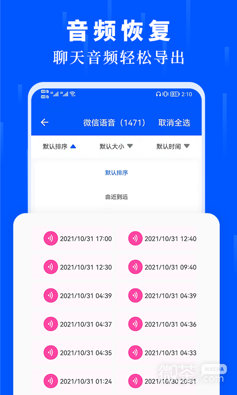 数据恢复大师(微信语音恢复)