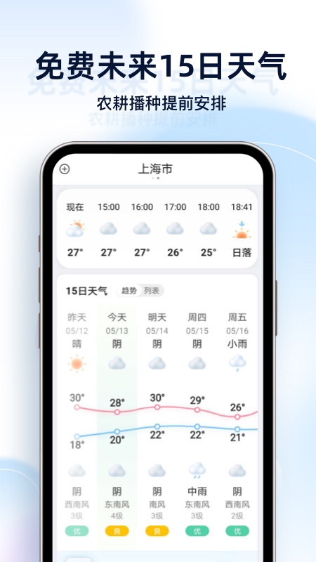 天气预报星