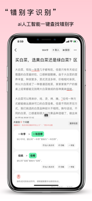 错别字识别