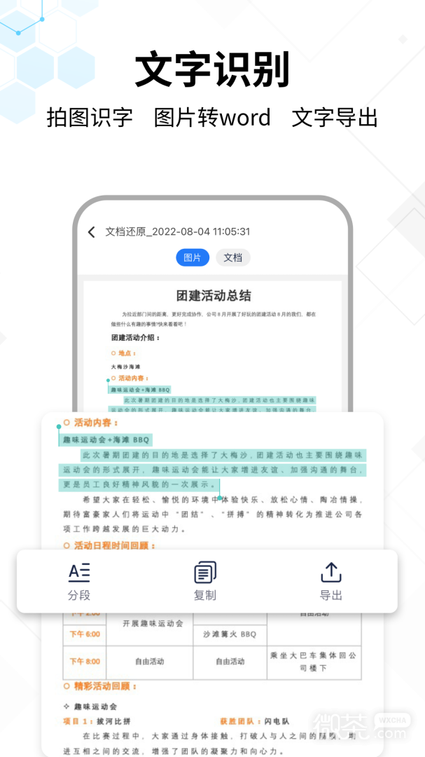 文字提取