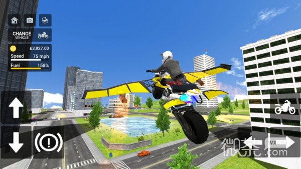 飞翔摩托模拟器无限金币版