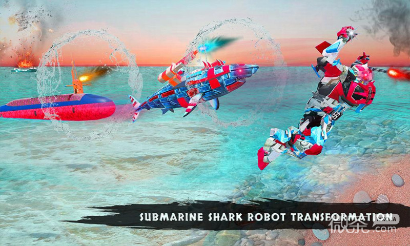 机器人：鲨鱼潜艇变形