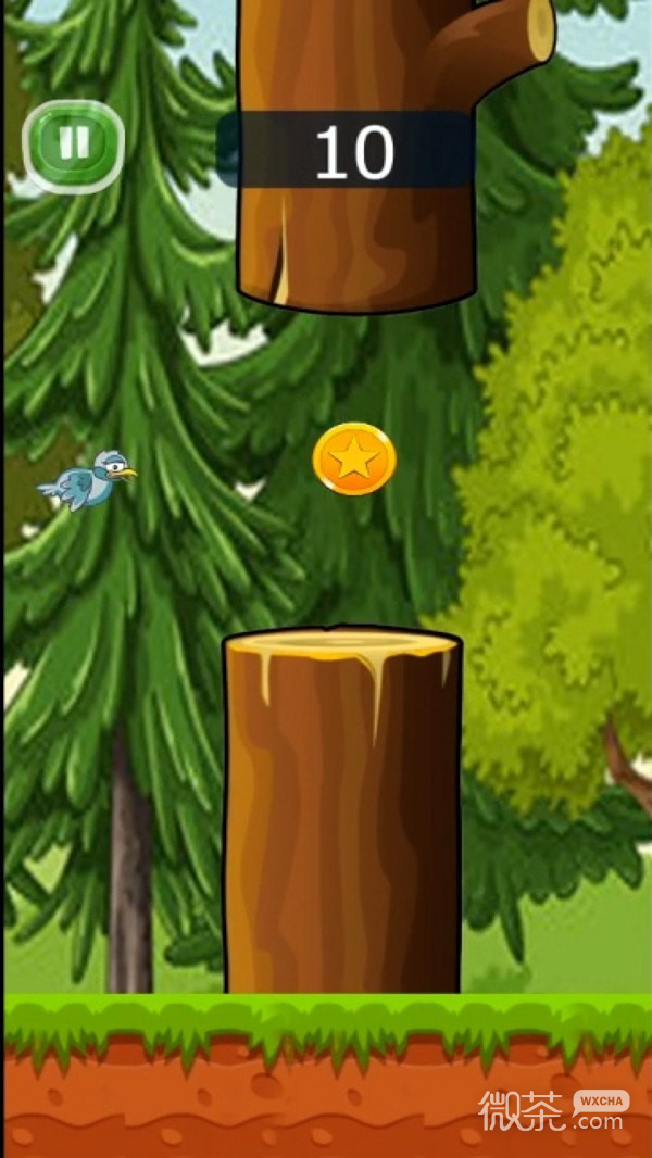 小鸟飞往森林游戏