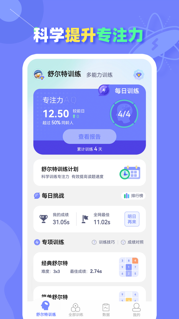 舒尔特方格训练