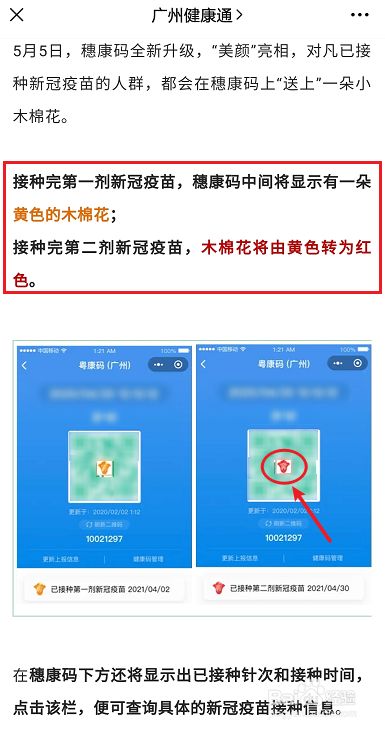 如何获取广州红色木棉花健康码