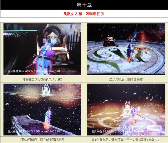 《猎天使魔女1》中文版第十章隐藏任务触发位置一览