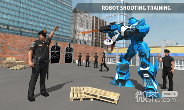 警察机器人汽车游戏