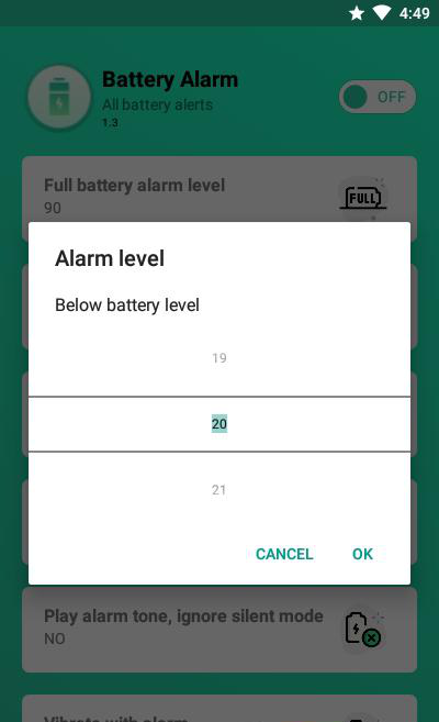电池警报Battery Alarm