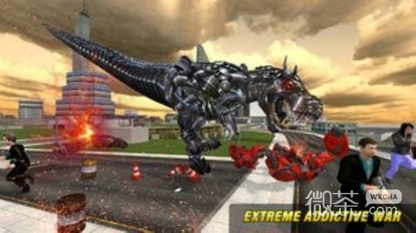 机器人恐龙未来转型城市大战